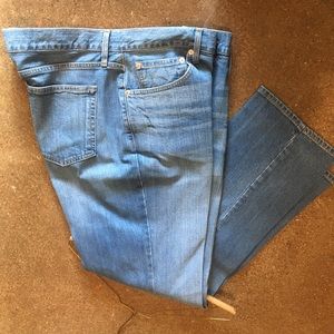Mens Jeans Relaxed Straight Boot Cut 36x30